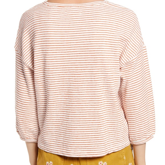 Madewell Wild Ginger Bubble Sleeve Sweatshirt - Picture 6 of 8